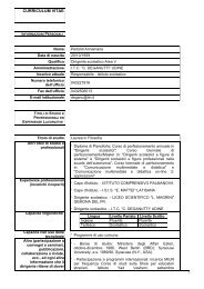 Curriculum Vitae del Dirigente Scolastico - C. Deganutti