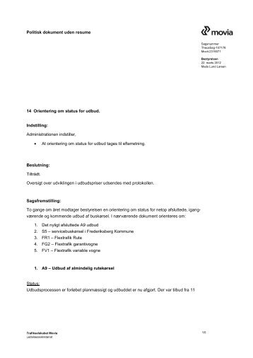 2 servicebusser og ca. 7.200 timer. KÃƒÂ¸rslen finder sted i - Movia