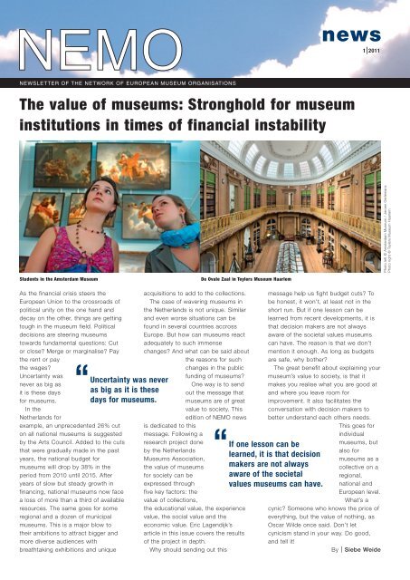 The value of museums - Network of European Museum Organisations