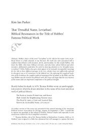 Dreadful Name, Leviathan - Hebraic Political Studies