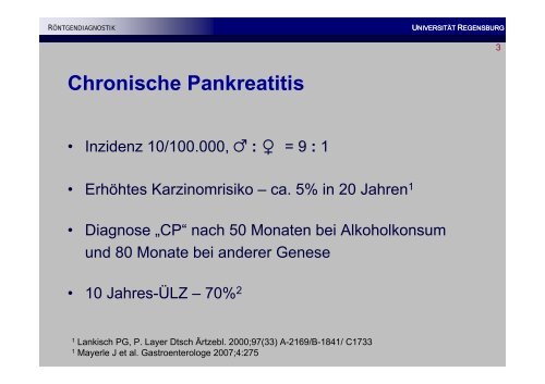 Chronische Pankreatitis