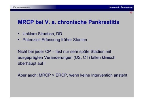 Chronische Pankreatitis