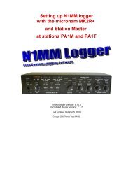 Setting up N1MM logger with the microham MK2R+ and ... - PA1M