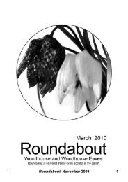 Roundabout - Woodhouse Parish Council