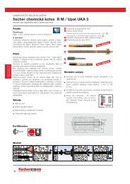 fischer chemickÃ¡ kotva R M / Upat UKA 3