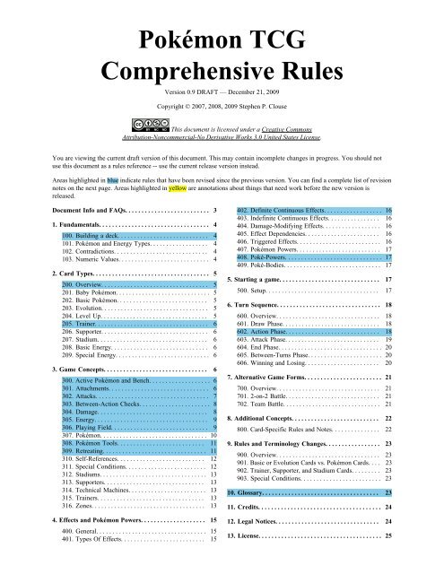 Pokémon TCG Comprehensive Rules - Warpcore.org