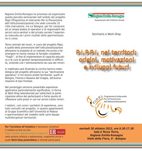 programma seminario Pippi 30 ottobre.indd - Istituto degli Innocenti