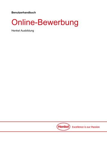 Online Bewerbung fÃ¼r SchÃ¼ler & SchÃ¼lerpraktikanten - Henkel