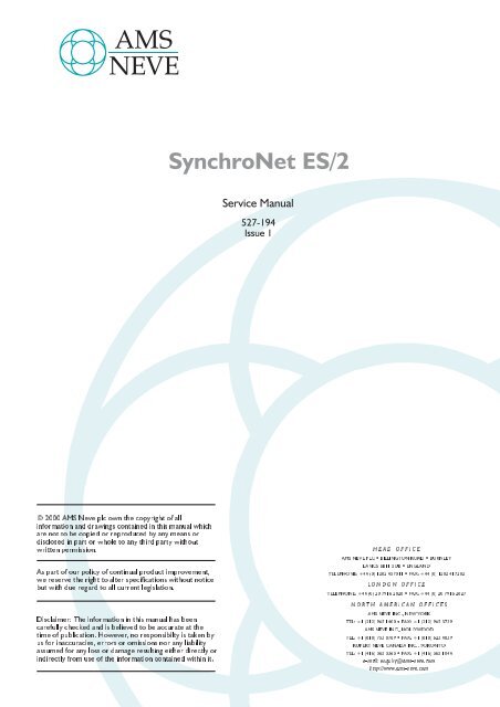 Service Manual - AMS Neve