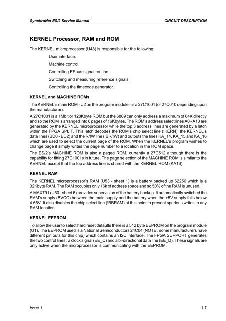 Service Manual - AMS Neve