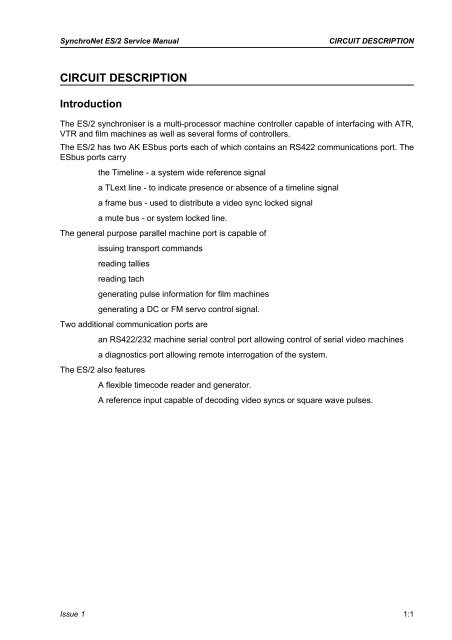 Service Manual - AMS Neve