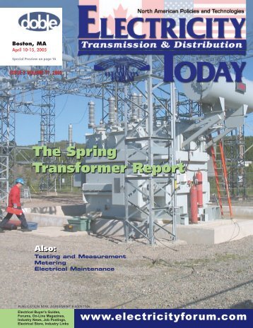 Read Magazine - Electricity Today Magazine