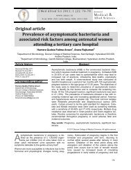 Prevalence of asymptomatic bacteriuria and associated risk factors ...