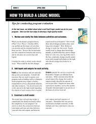 How to build a logic model: Tips for conducting program evaluation.