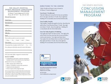 Concussion Management - Valley Hospital