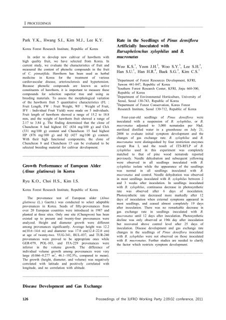 Advances in Somatic embryogenesis of Trees and Its - IUFRO