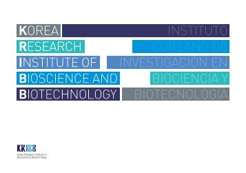 Korea Research Institute of Bioscience and Biotechnology InstItuto ...