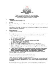 DRAFT MINUTES REGULAR SESSION MAYOR AND ... - Camp Verde