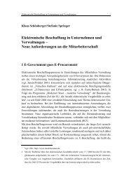 Elektronische Beschaffung in Unternehmen und Verwaltungen - FATK