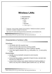 Wireless LANs - Communication Systems Group