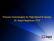 Process Technologies for High-Speed IC Design ... - Inphi Corporation