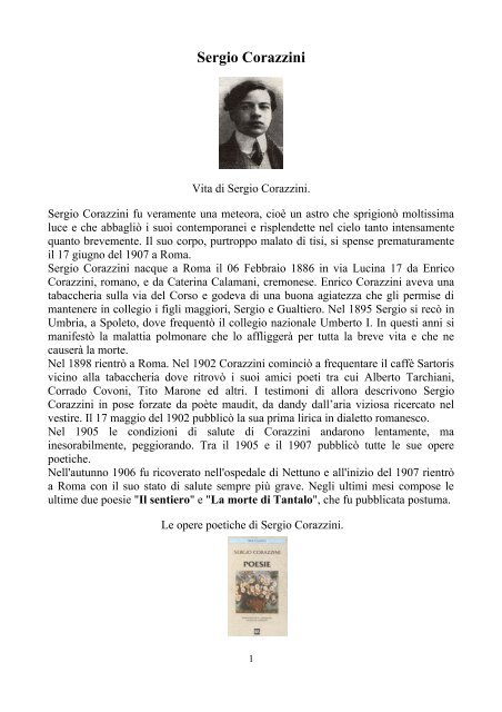 Sergio Corazzini - Biagio Carrubba