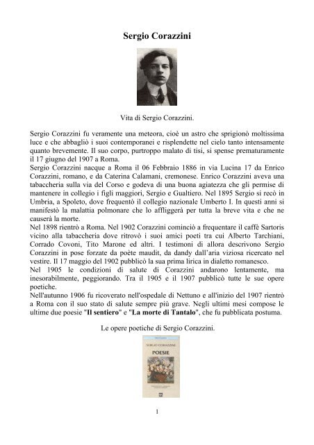 Sergio Corazzini - Biagio Carrubba