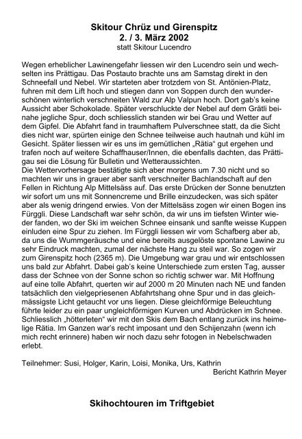 Ausgabe 141 - SAC Sektion Randen