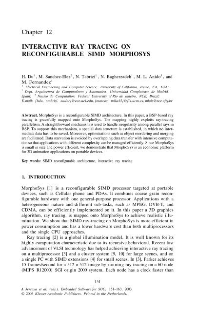 Embedded Software for SoC - Grupo de MecatrÃ´nica EESC/USP