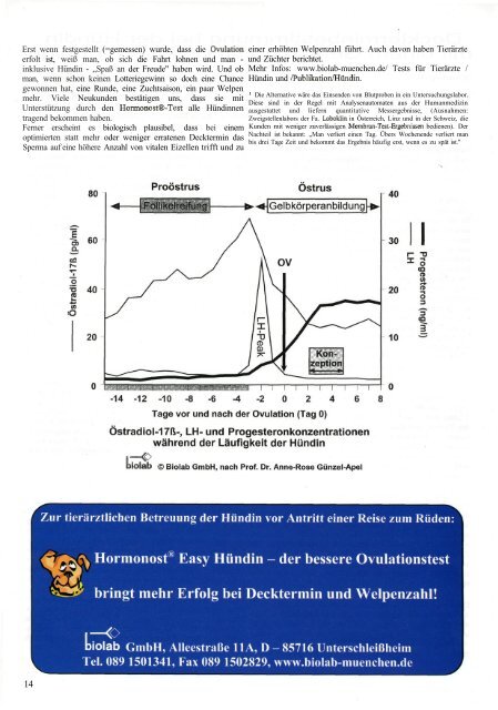 Deckterminbestimmung bei der Hündin mit einem Geheimtipp für ...