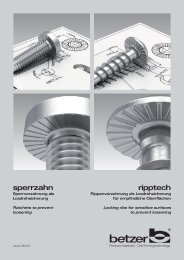 sperrzahn ripptech - Schrauben Betzer GmbH & Co. KG