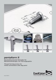 pentaform II - Schrauben Betzer GmbH & Co. KG