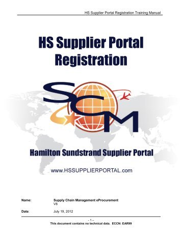 Registration Instructions - Hamilton Sundstrand Technical Support ...