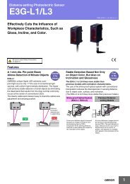 E3G-L1/L3 - OMRON Industrial Automation