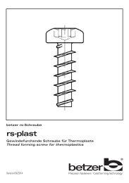 rs-plast - Schrauben Betzer GmbH & Co. KG