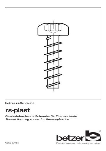 rs-plast - Schrauben Betzer GmbH & Co. KG