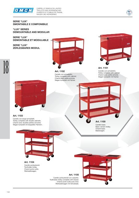 carrelli e banchi da lavoro - Omcn