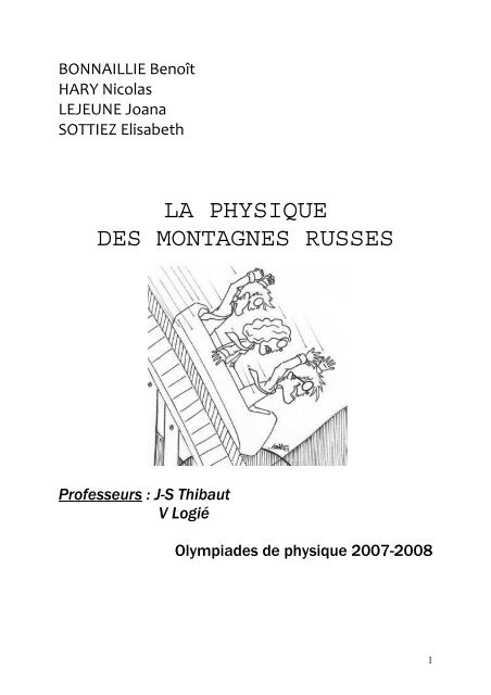 g a mg F - Olympiades de Physique France