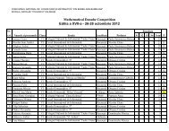 Rezultate Dan Barbilian V-VIII - SSMR