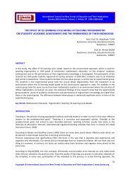 the effect of 5e learning cycle model in teaching trigonometry on ...