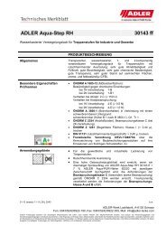 Technisches Merkblatt - ADLER - Lacke