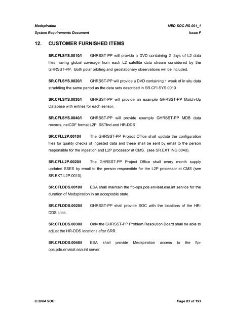 Medspiration â System Requirements Document - Data User Element