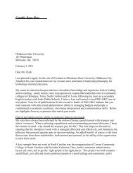 cover letter - Oklahoma State University - Oklahoma City