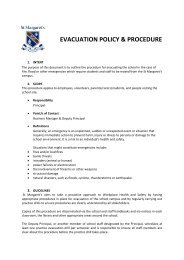 Evacuation Procedure - St Margaret's Anglican Girls School