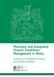 Medicines Management - Pharmacy and ... - Health in Wales