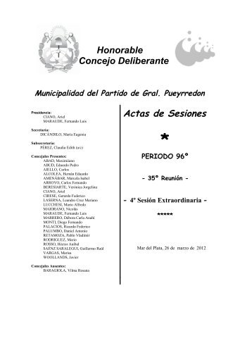 35 reunion 4 extraordinaria periodo 96 26-3-12 - Honorable ...