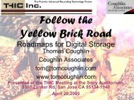 Follow the Yellow Brick Road - Coughlin Associates