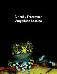 Globally Threatened Amphibian Species Part 1