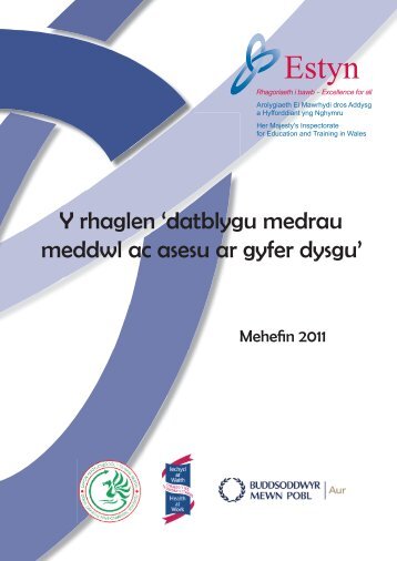 Y rhaglen 'datblygu medrau meddwl ac asesu ar gyfer dysgu' - Estyn