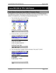 Leica RX1250 & TPS 1200 Robot - MicroSurvey Downloads Site